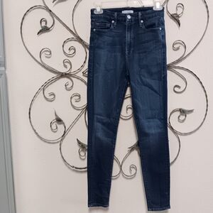 GOOD AMERICAN Good Waist high rise stretch skinny jeans, 2/26